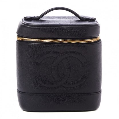 Chanel Caviar Vanity Cosmetic Case Black 1 of 9