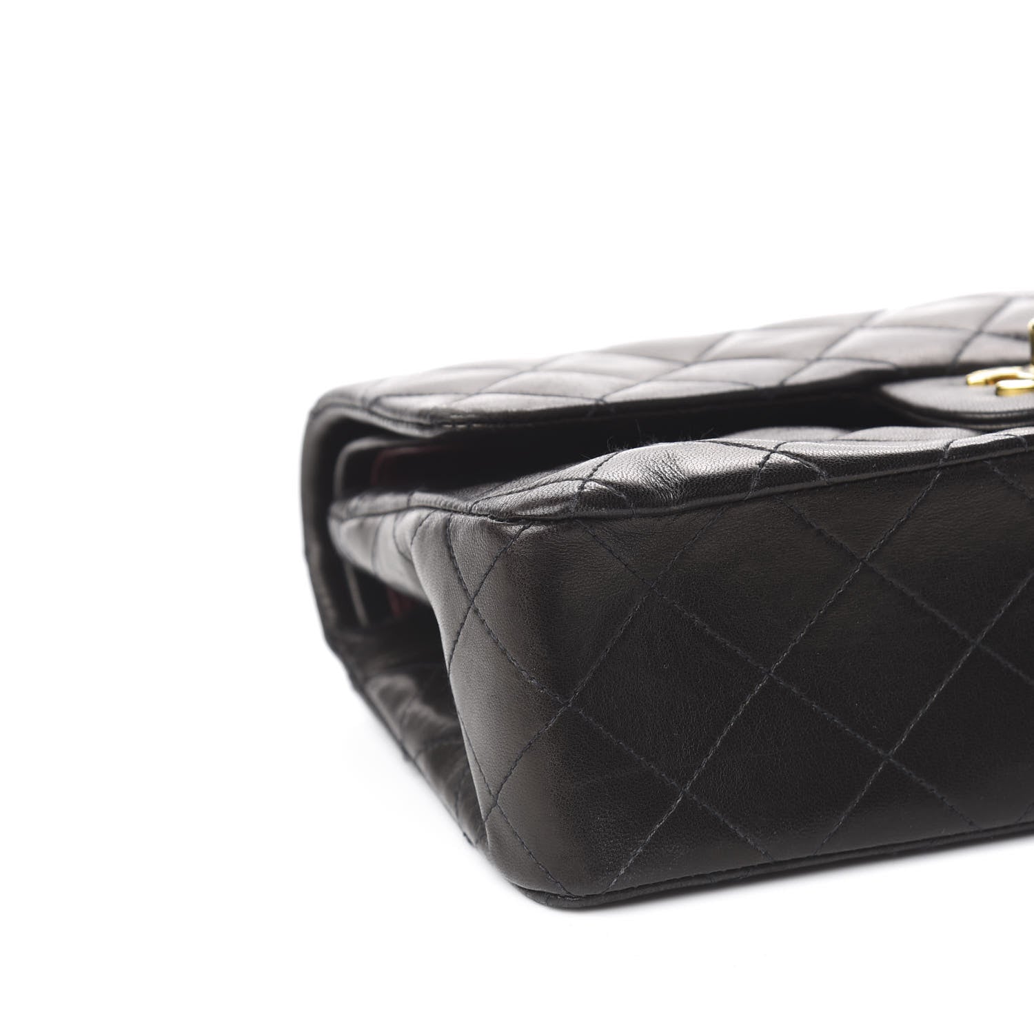 Chanel Lambskin Quilted Small Double Flap Black 9 of 14