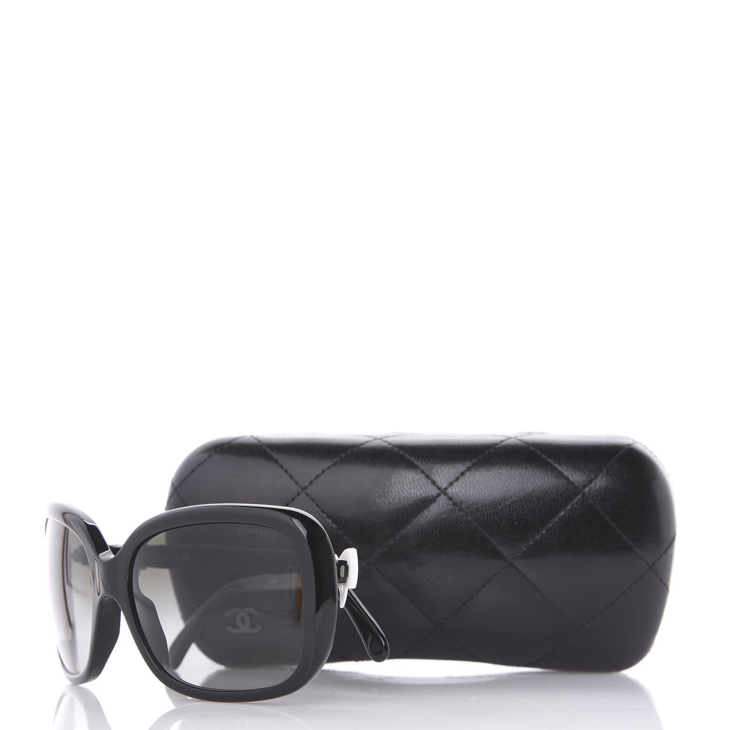 Chanel CC Bow Sunglasses 5171 Black White 8 of 8