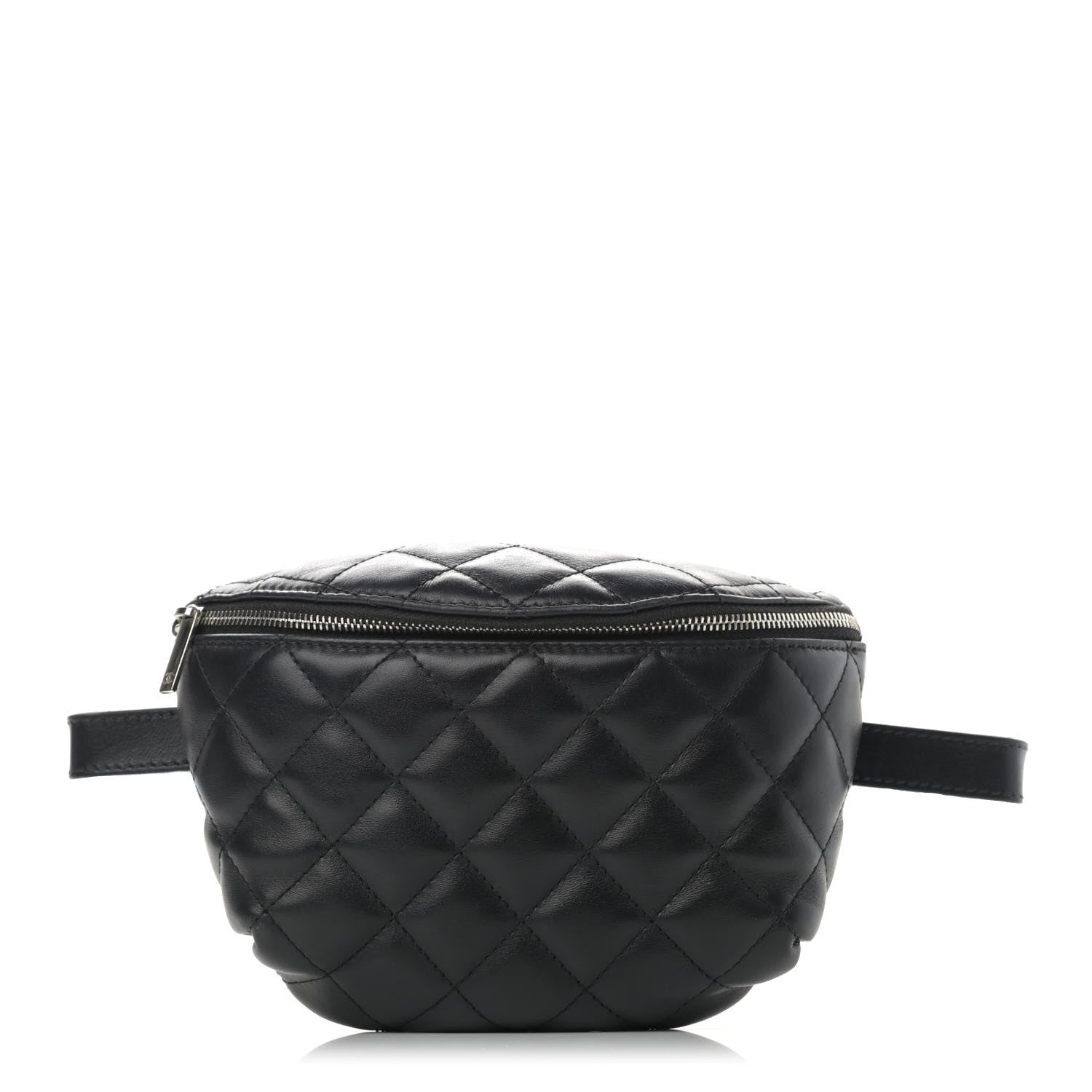 Chanel Calfskin Quilted Waist Belt Bag Black 1 of 16