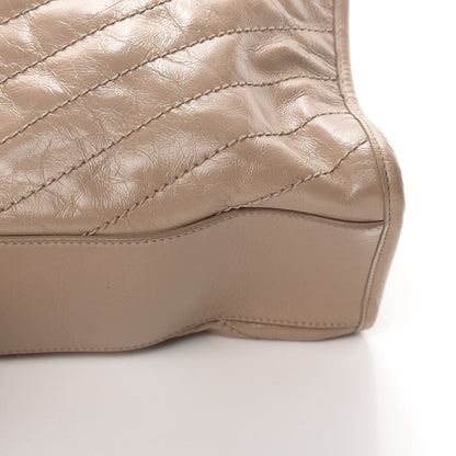 Saint Laurent Crinkled Calfskin Matelasse Monogram Niki Shoulder Bag Gold Sand 10 of 12