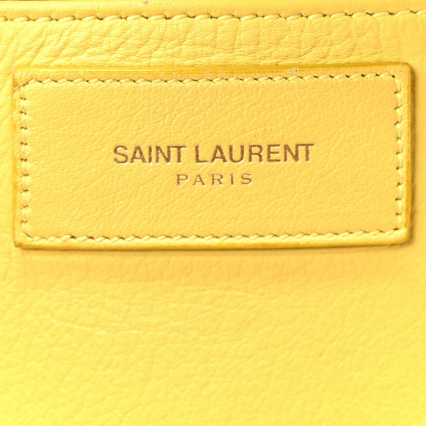Calfskin Small Classic Y Cabas Yellow