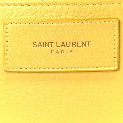 Saint Laurent Calfskin Small Classic Y Cabas Yellow 6 of 10