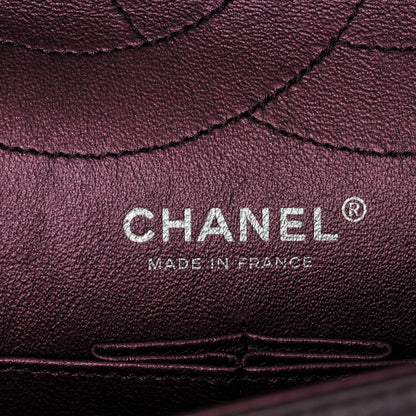 Chanel Metallic Calfskin Quilted 2.55 Reissue 227 Flap Plum 6 of 7