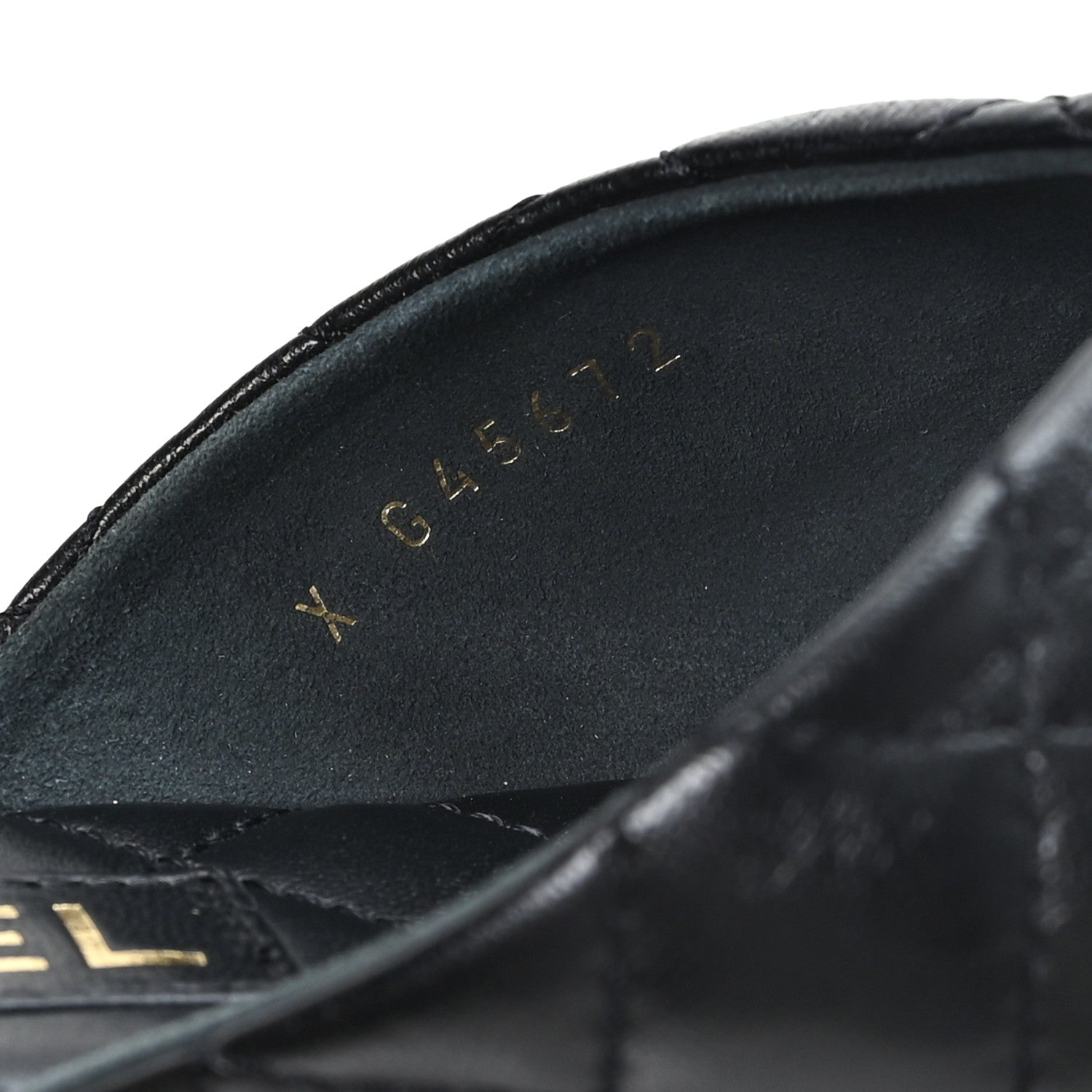 Chanel Shiny Lambskin Quilted Chain CC Sandals 38 Black 9 of 9