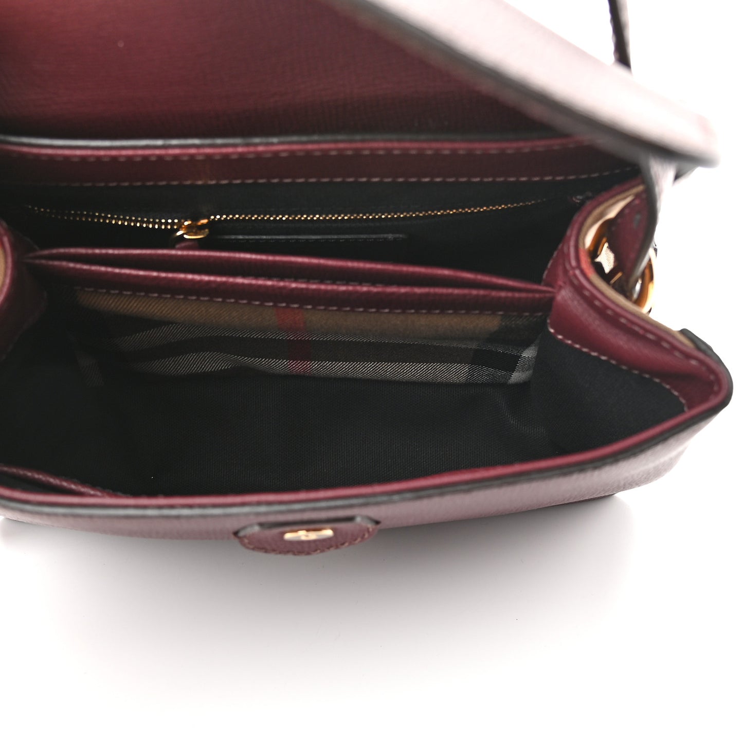 Derby Calfskin House Check Small Camberley Mahogany Red