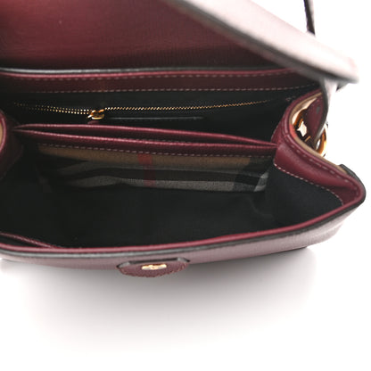 Burberry Derby Calfskin House Check Small Camberley Mahogany Red 5 of 8