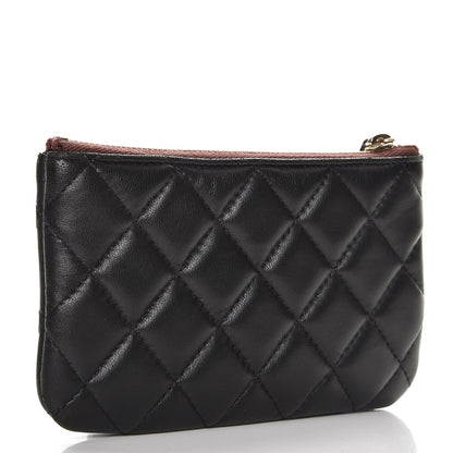Chanel Lambskin Quilted Small Cosmetic Case Black 3 of 10