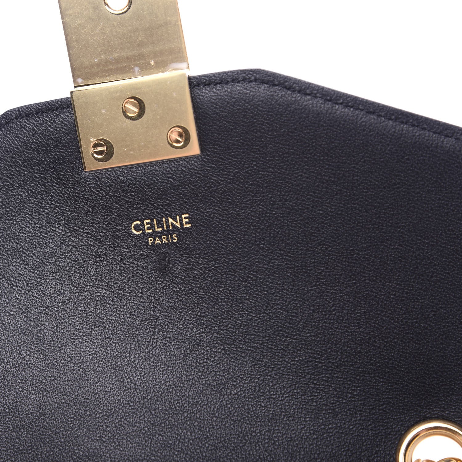 Celine Shiny Calfskin Small C Bag Black 8 of 9