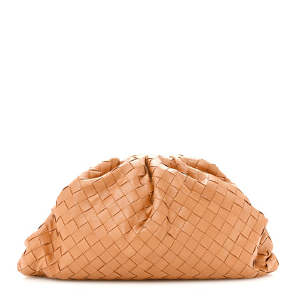 Bottega Veneta Nappa Maxi Intrecciato The Pouch Oversized Clutch Caramel 1 of 11