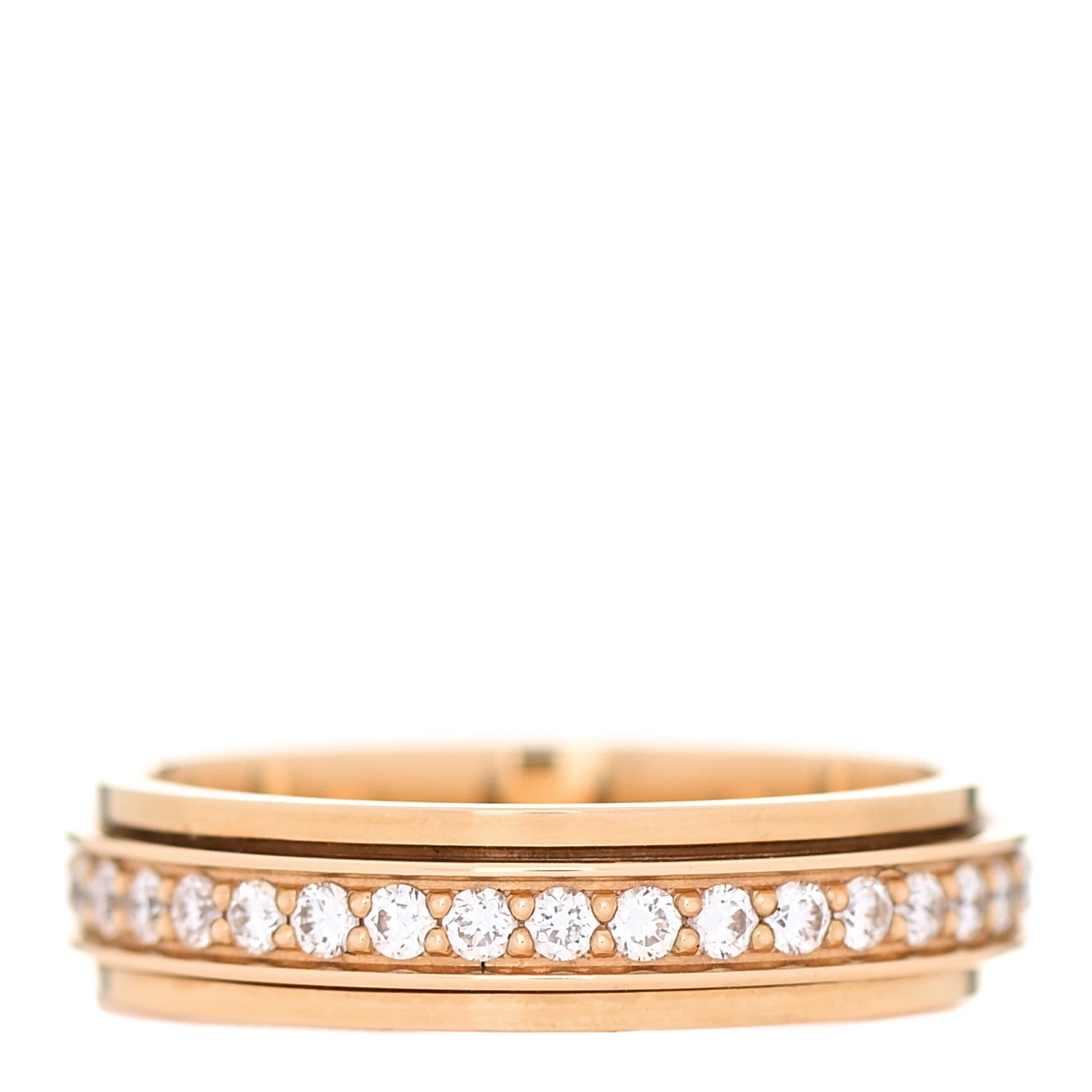 Piaget 18K Rose Gold Diamond Possession Wedding Band Ring 54 6.75 3 of 4