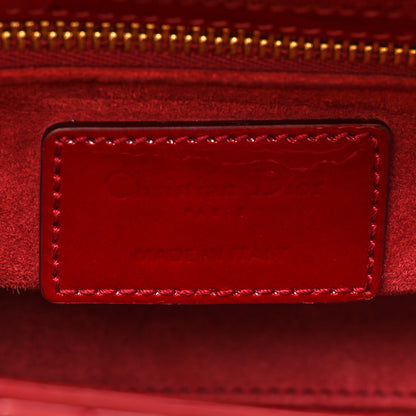 Christian Dior Patent Cannage Mini Lady Dior Red 6 of 14