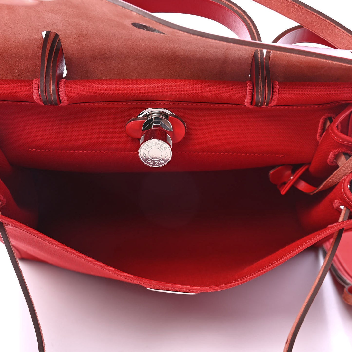 Vache Hunter Toile Herbag Zip 31 PM Rouge Grenat