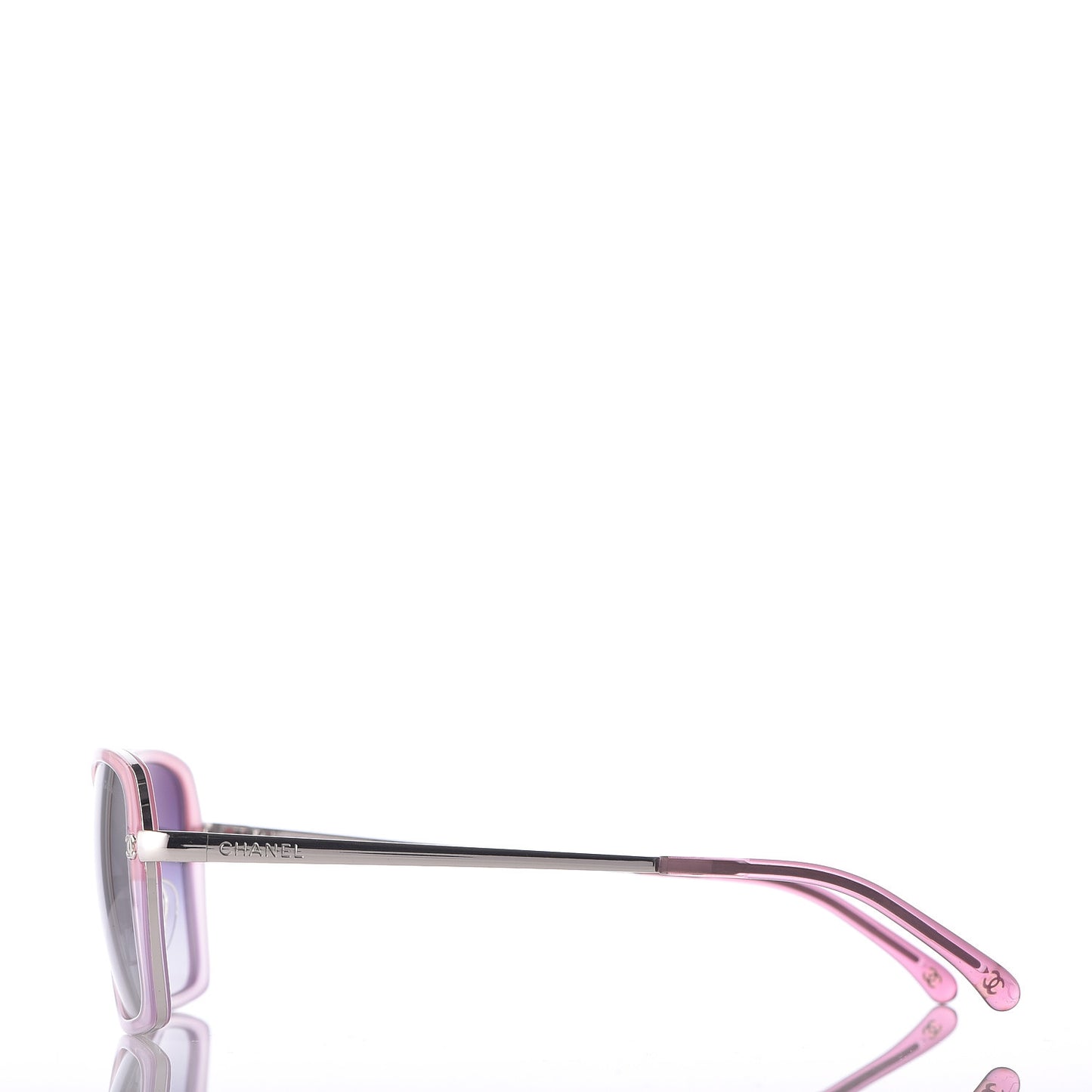 Metal CC Sunglasses 4184 Pink