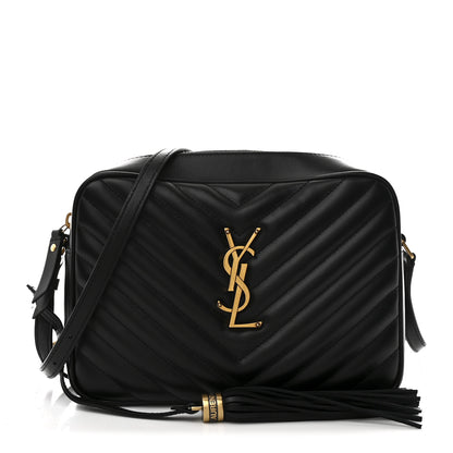 Saint Laurent Calfskin Matelasse Monogram Lou Camera Bag Black 1 of 10