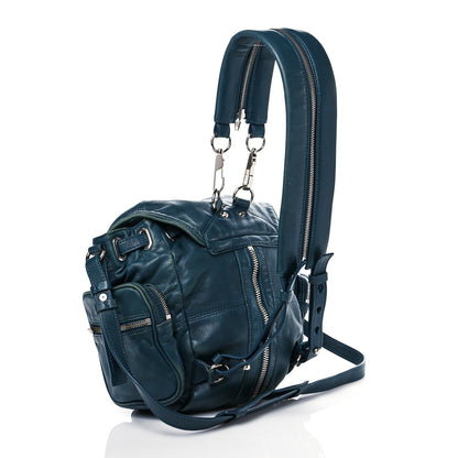Alexander Wang Lambskin Mini Marti Backpack Petrol Rhodium Hardware 5 of 19