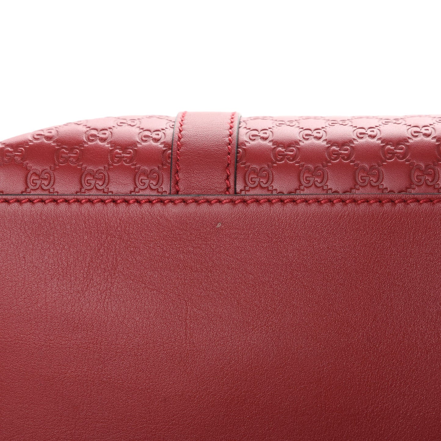 Soft Microguccissima Large Dome Satchel Red