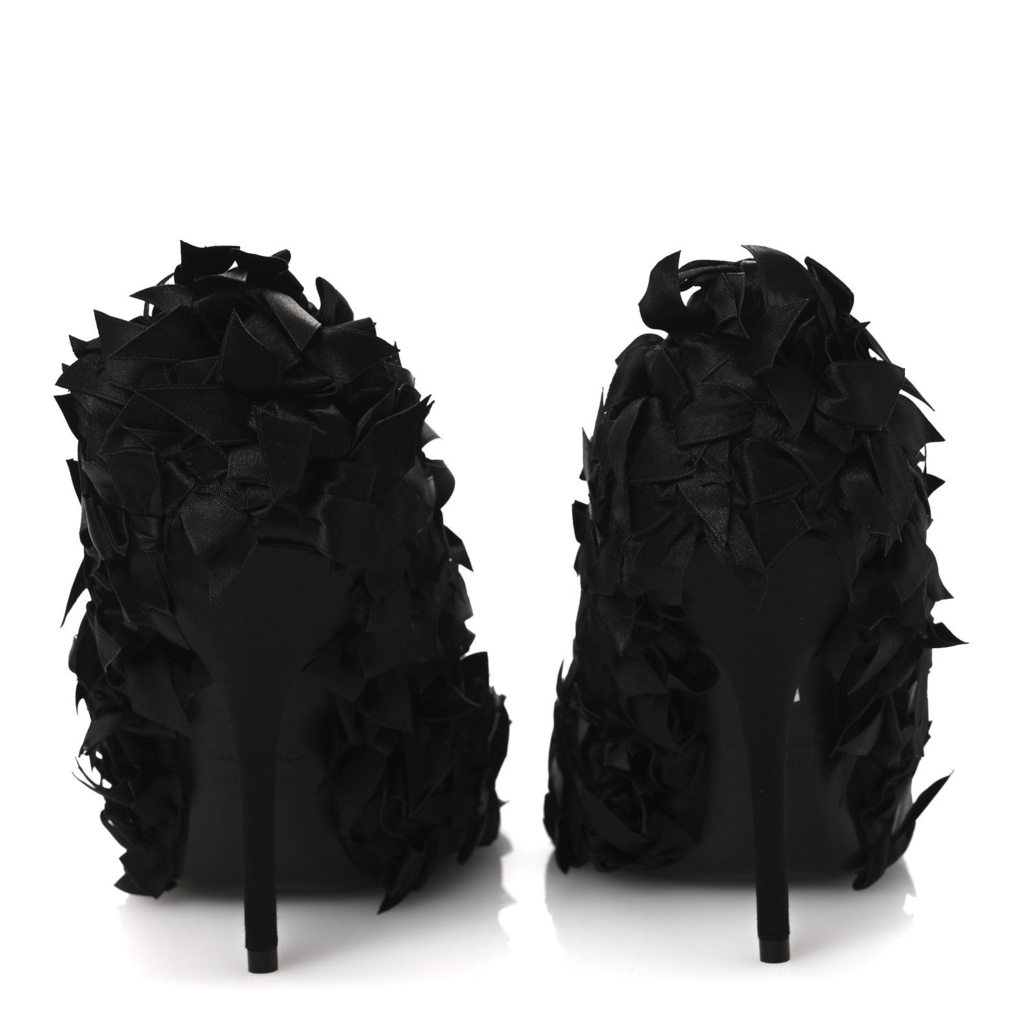Balenciaga Satin Pointed Marie A Bows All Over 110mm Pumps 40 Black 6 of 11