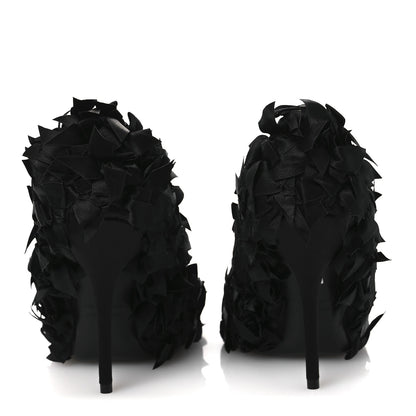Balenciaga Satin Pointed Marie A Bows All Over 110mm Pumps 40 Black 6 of 11