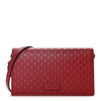 Gucci Microguccissima Crossbody Wallet Red 1 of 11