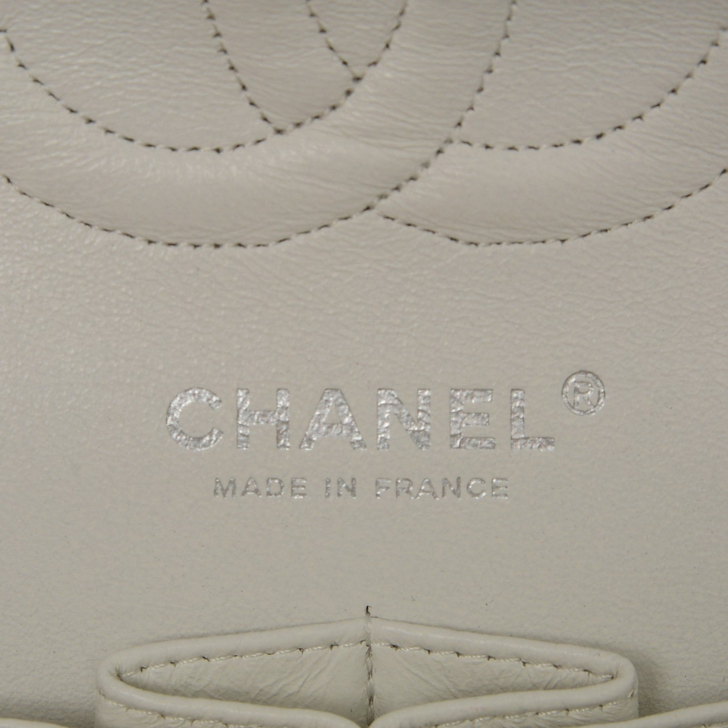 Chanel Caviar Quilted Medium Double Flap White 6 of 7