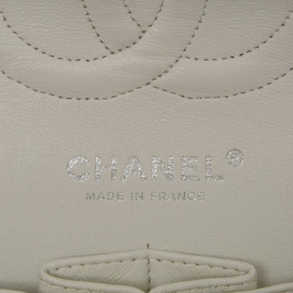 Chanel Caviar Quilted Medium Double Flap White 6 of 7