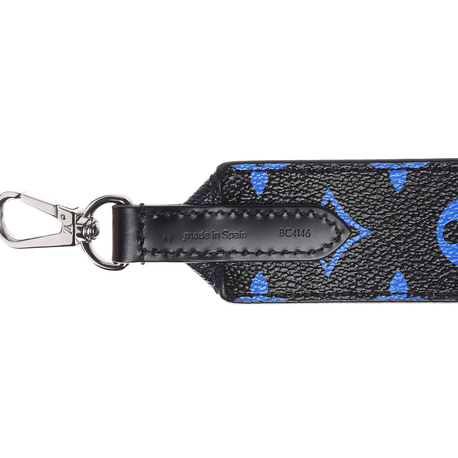 Louis Vuitton Canvas Bandouliere Shoulder Strap Black Bleu Digital 3 of 4