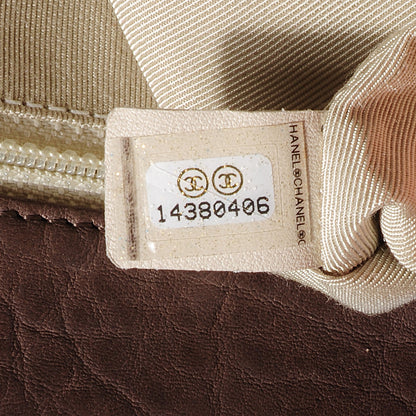 Chanel Washed Lambskin Chain Around Maxi Flap Taupe 7 of 7