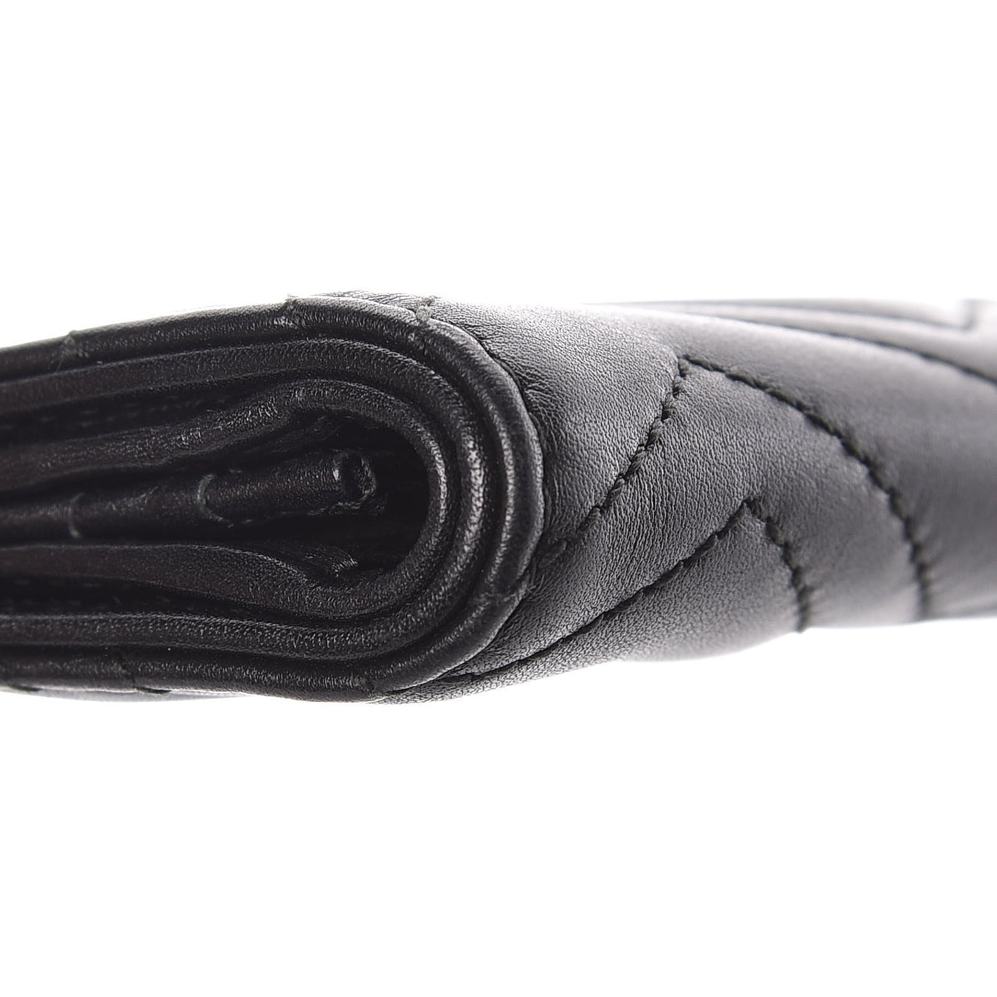Calfskin Matelasse GG Marmont Card Case Black
