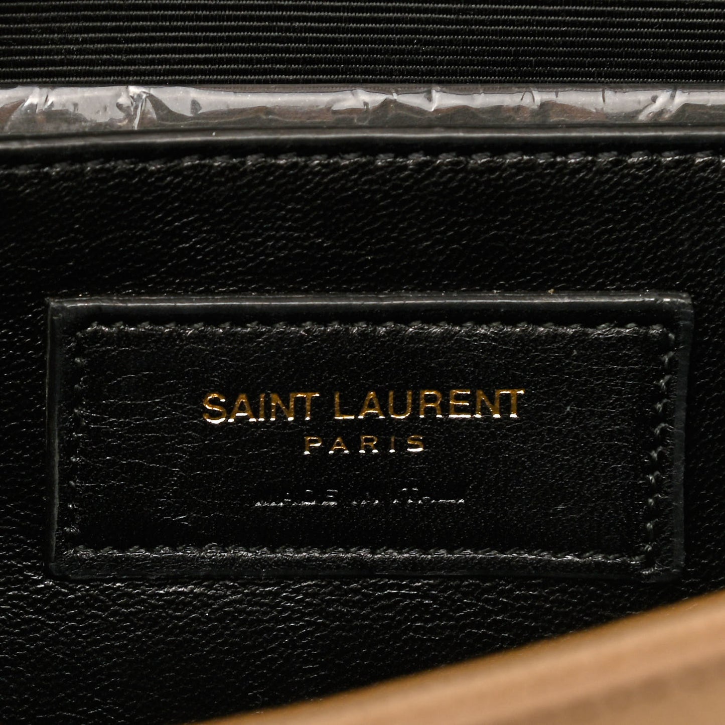 Grain De Poudre Classic Monogram Cassandre Clutch Dark Beige