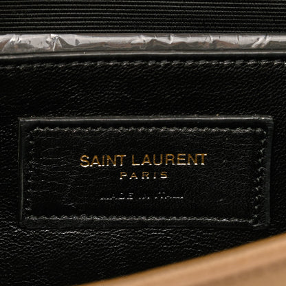 Saint Laurent Grain De Poudre Classic Monogram Cassandre Clutch Dark Beige 6 of 7