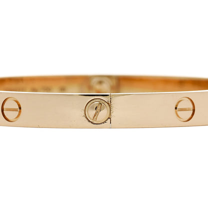 Cartier 18K Yellow Gold LOVE Bracelet 19 4 of 8