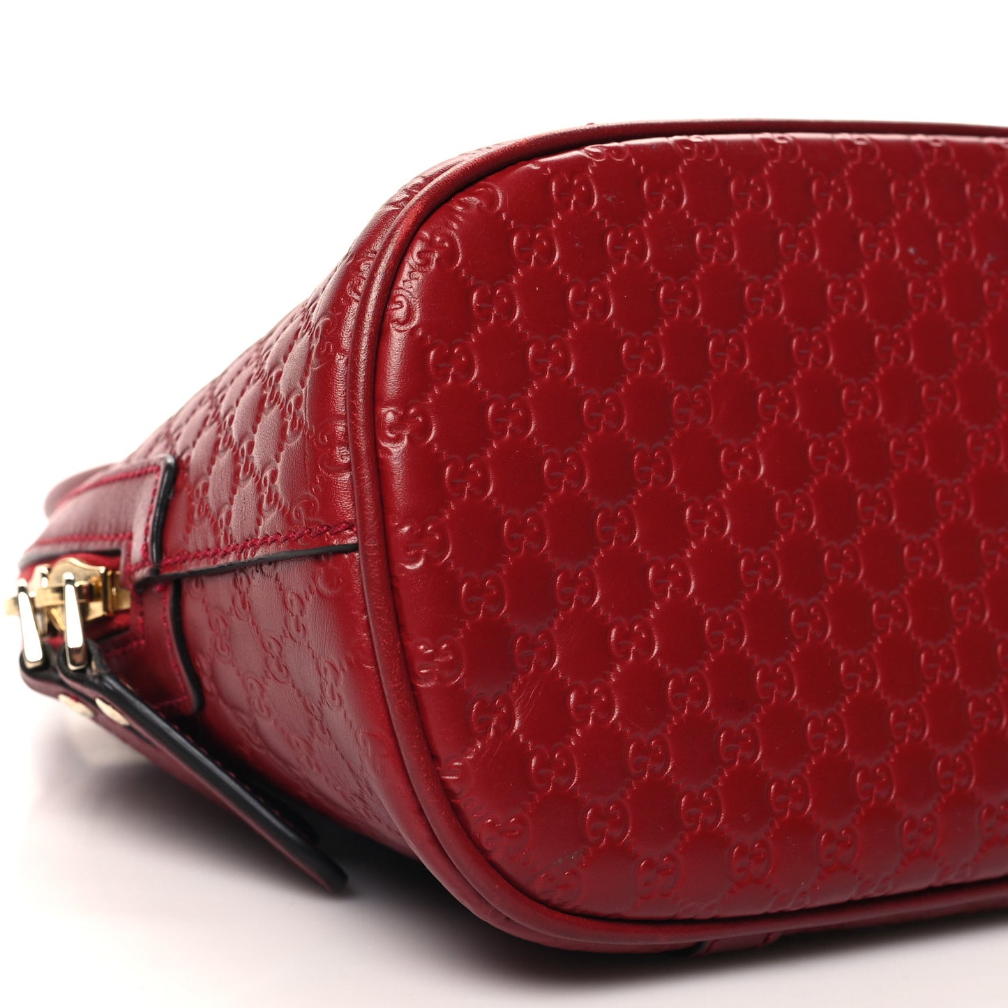 Soft Microguccissima Mini Dome Bag Rosso
