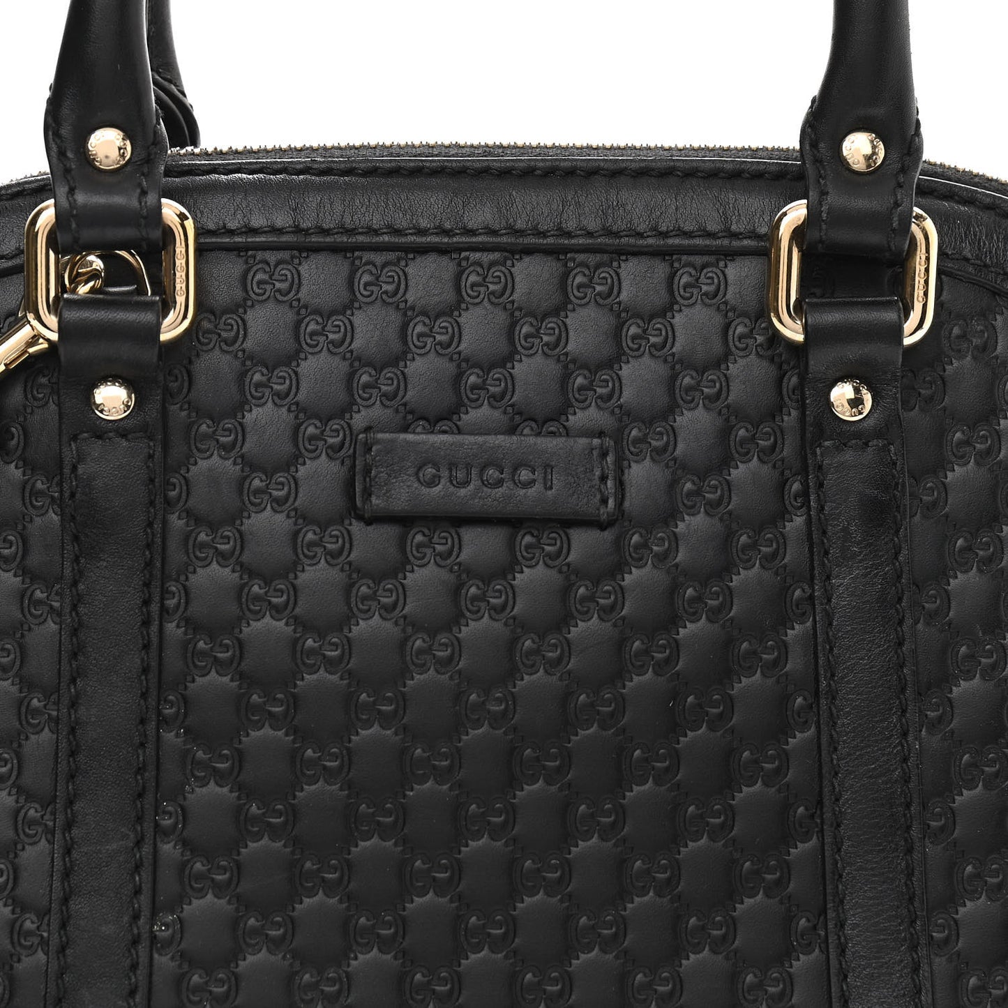 Microguccissima Mini Dome Bag Black