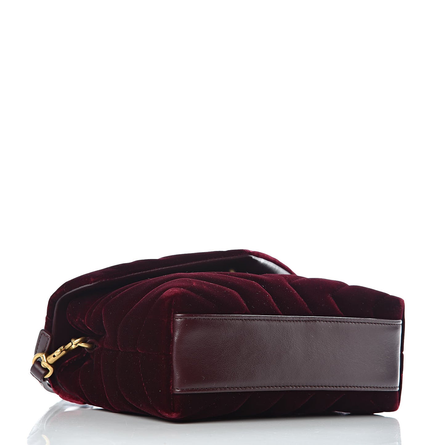 Velvet Y Quilted Monogram Toy Loulou Crossbody Bag French Burgundy