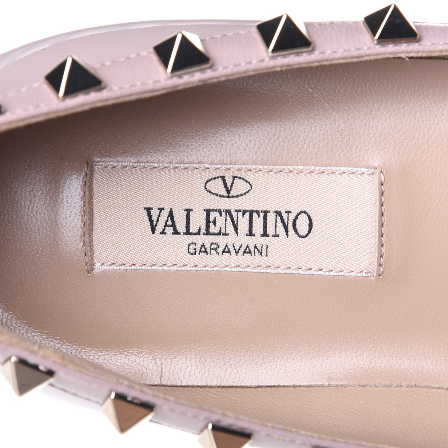 Valentino Garavani Patent Rockstud Ballerina Flats 37 Pink 9 of 10