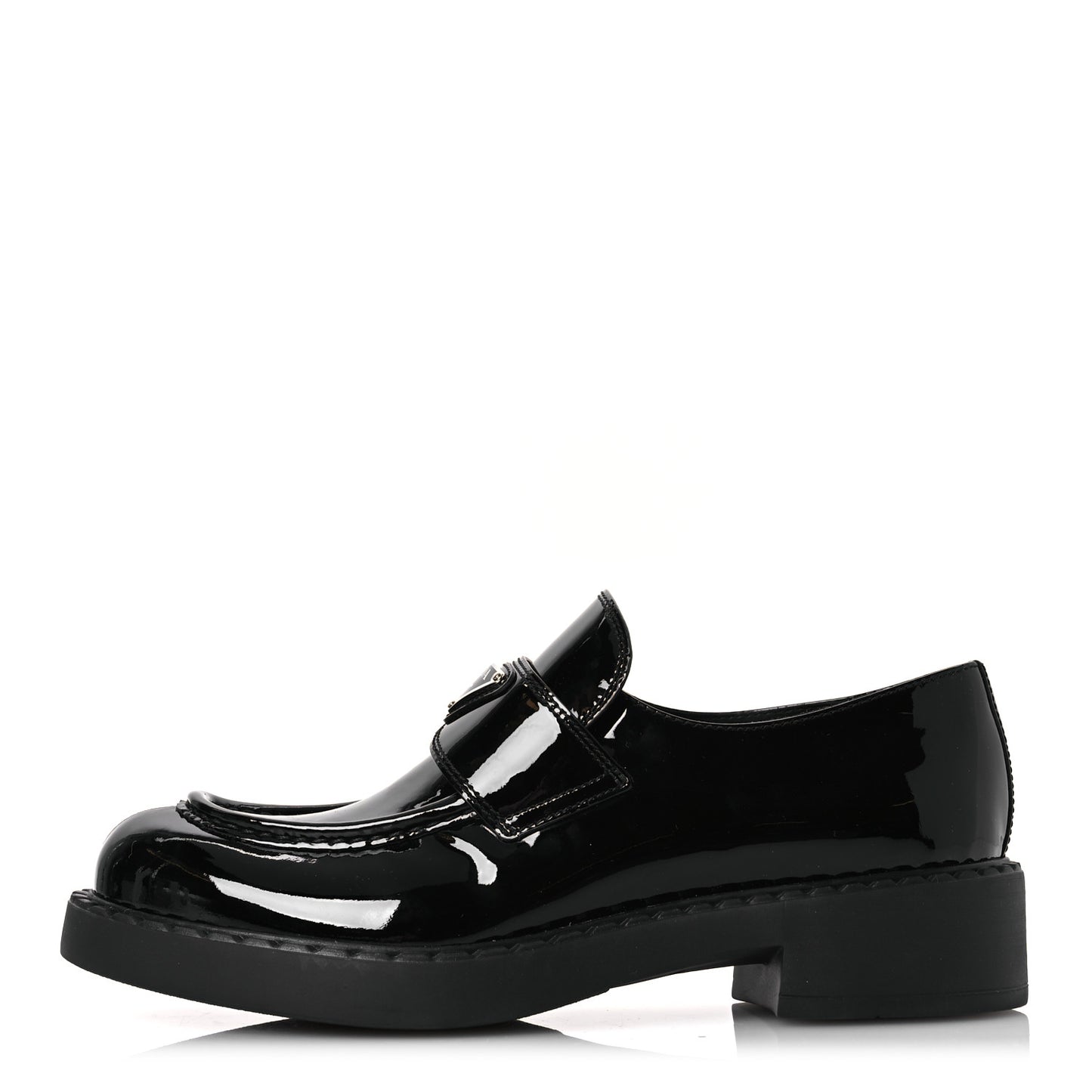 Vernice Triangle 50mm Loafers 41 Black