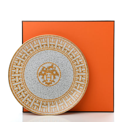 Hermes Porcelain Mosaique au 24 Dessert Plate 8.3 5 of 5
