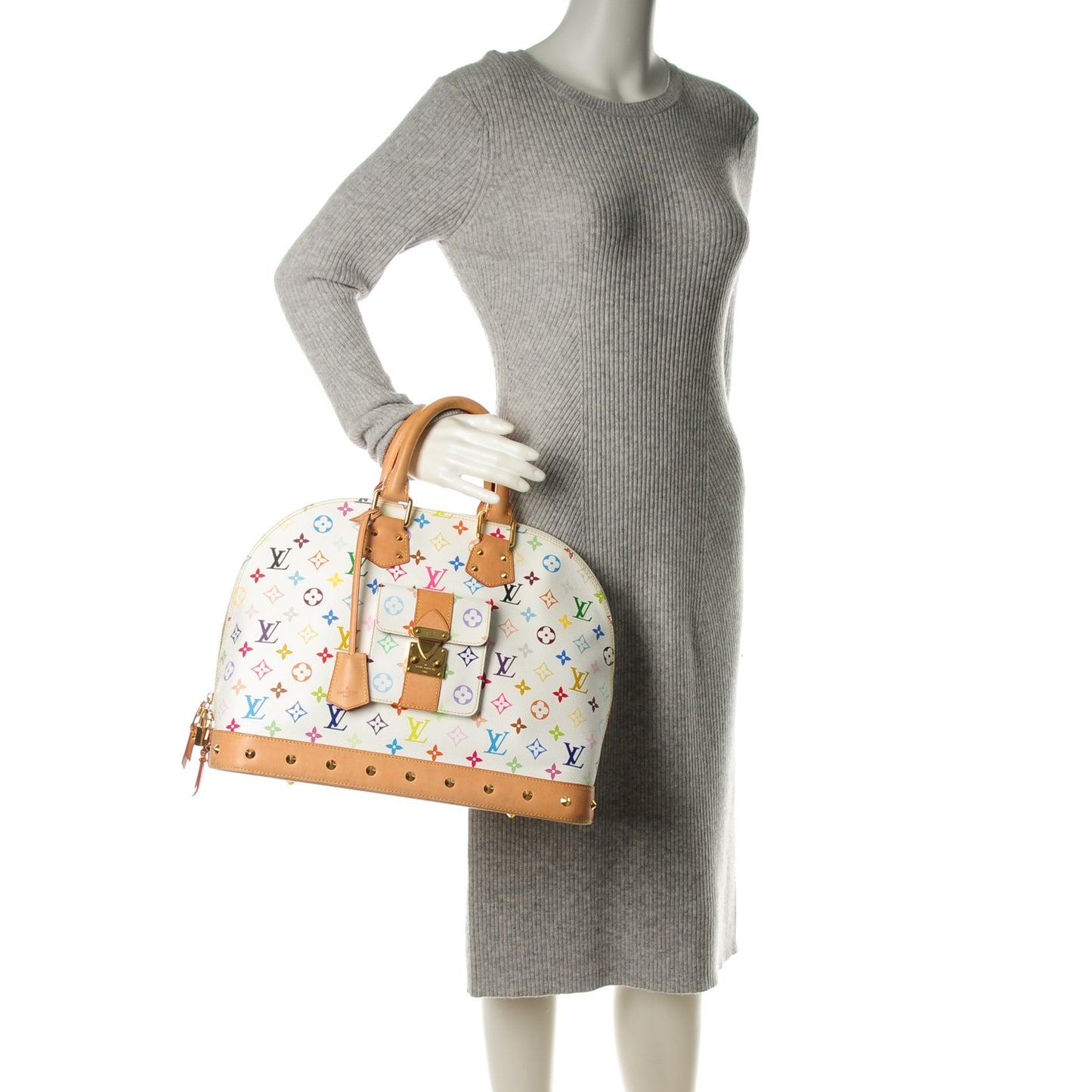 Monogram Multicolor Alma GM White