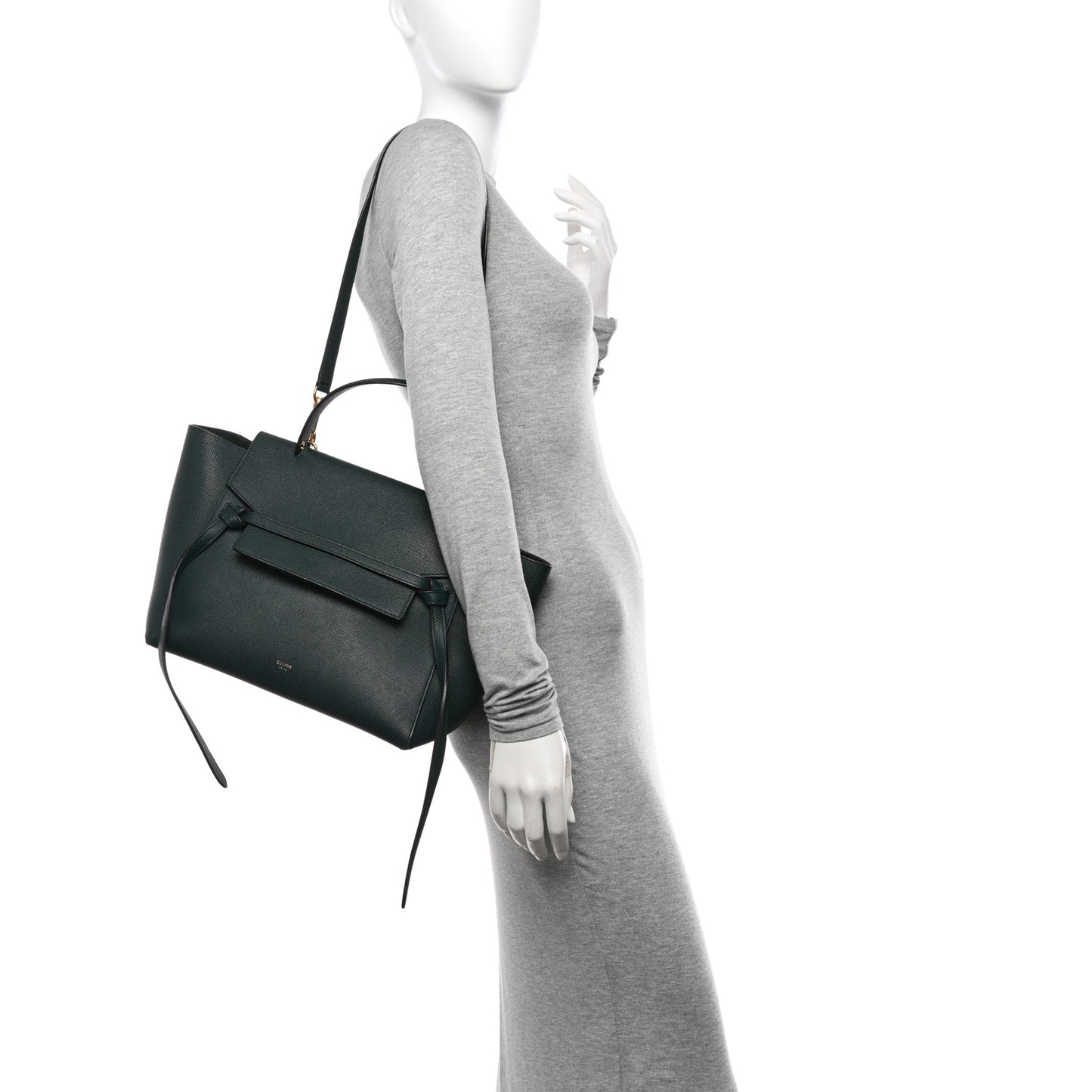 Grained Calfskin Mini Belt Bag Amazone