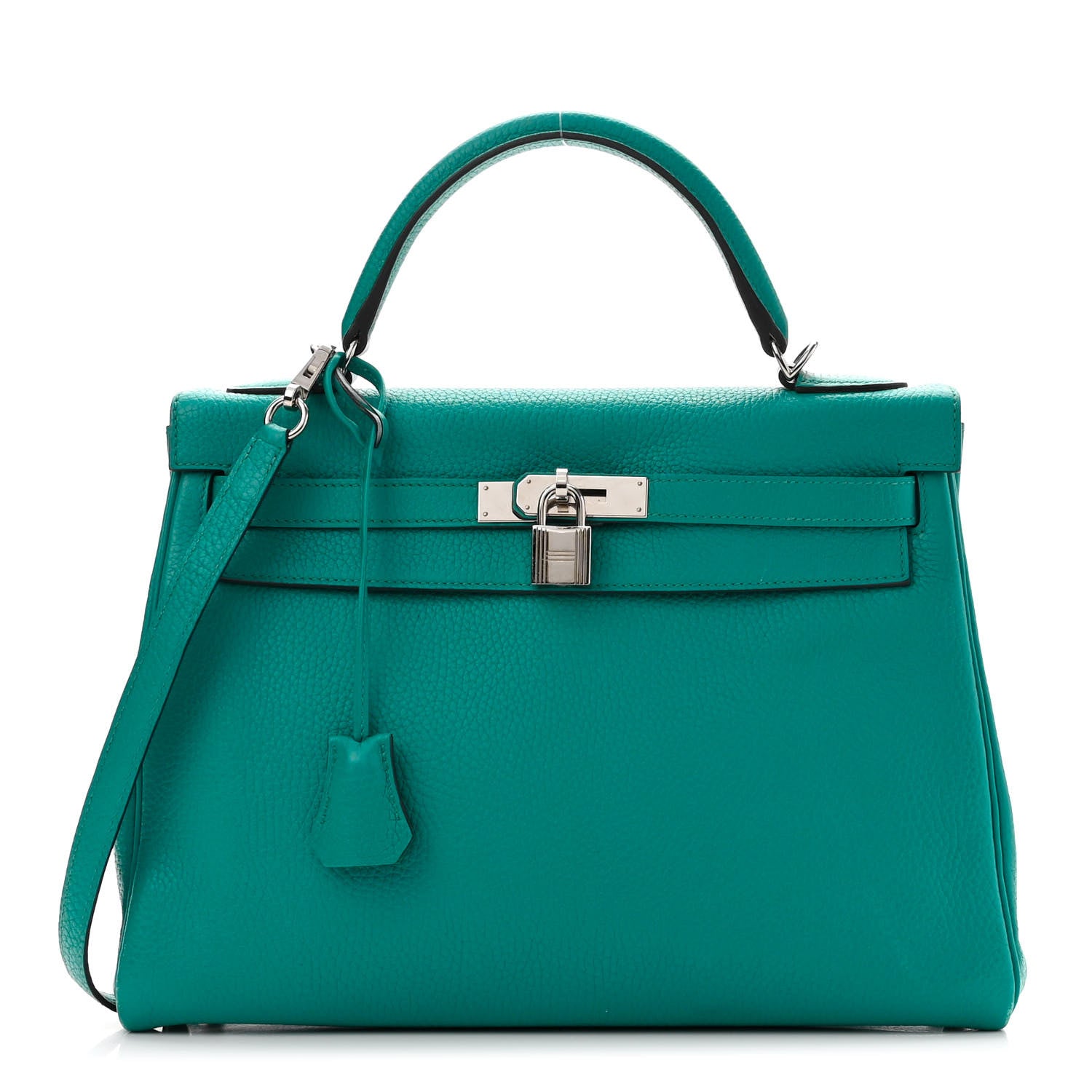 Hermes Taurillon Clemence Kelly Retourne 32 Bleu Paon 1 of 18