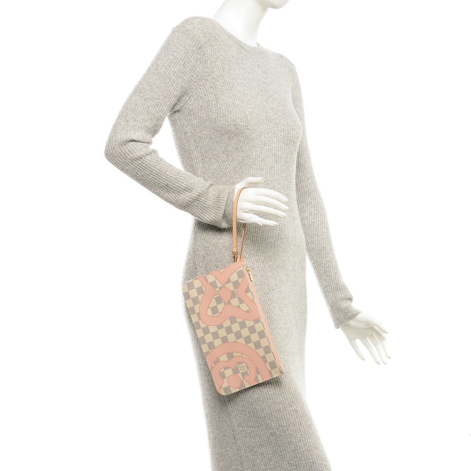 Louis Vuitton Damier Azur Tahitienne Neverfull MM Pochette 2 of 7