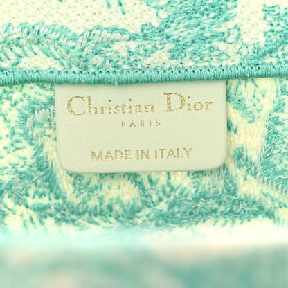 Christian Dior Canvas Embroidered Medium Dioriviera Toile De Jouy Book Tote Aquamarina 6 of 13