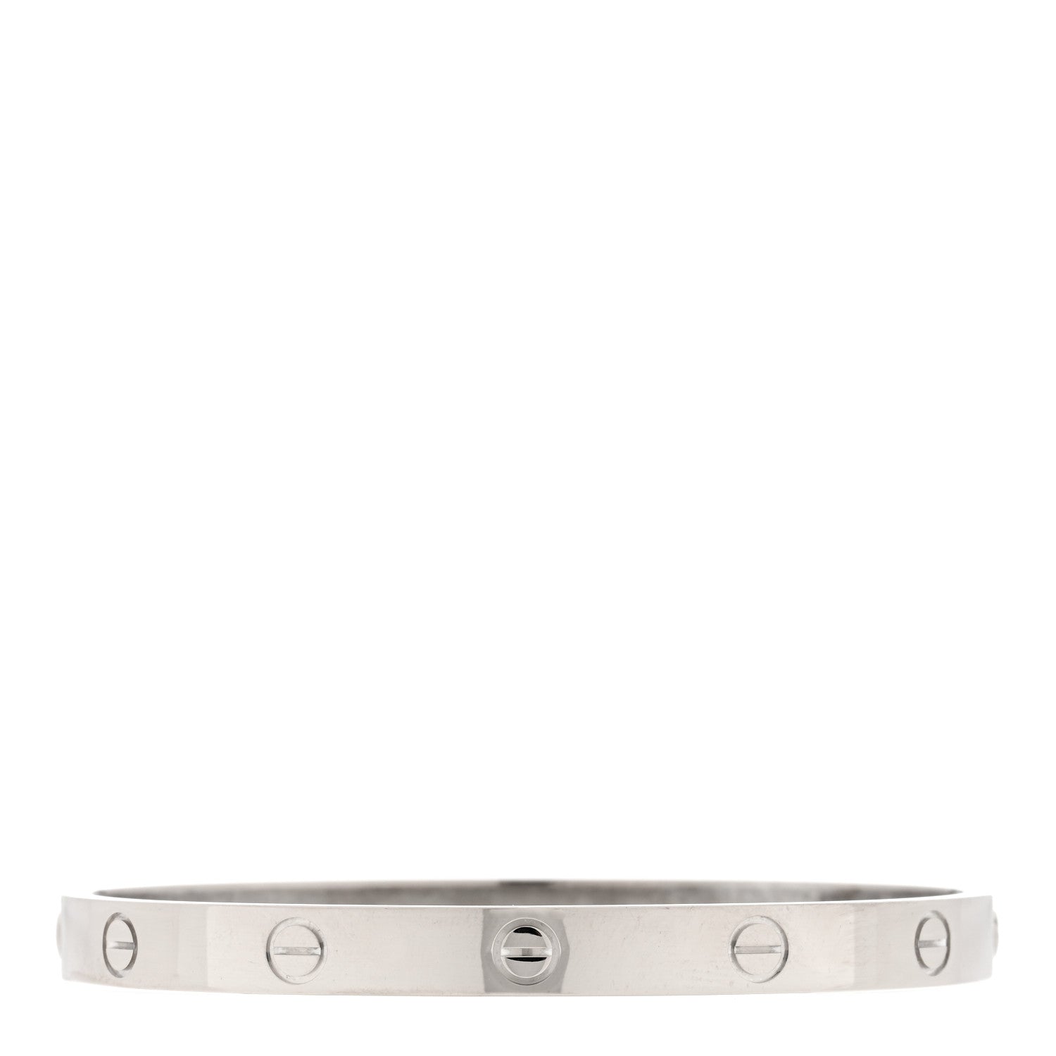 Cartier 18K White Gold LOVE Bracelet 18 1 of 5