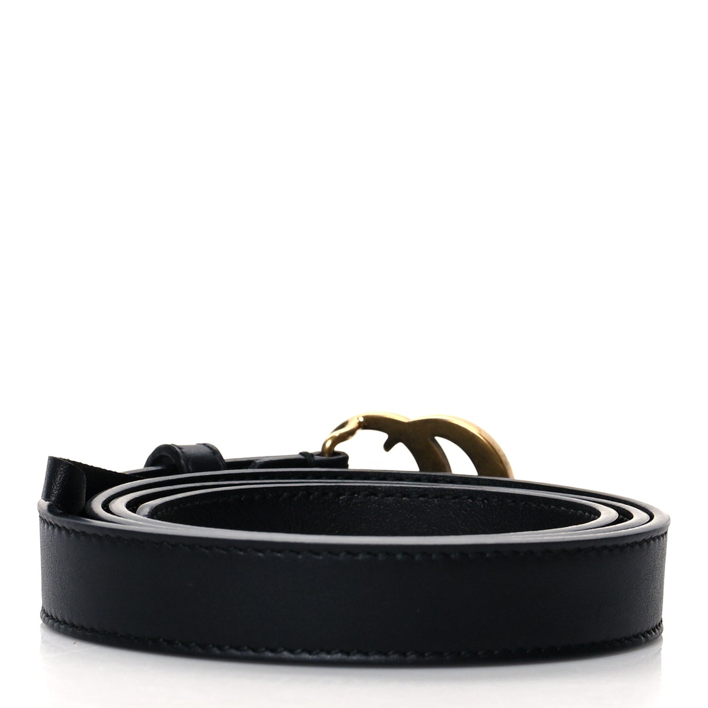 Calfskin Double G 20mm Belt 80 32 Black