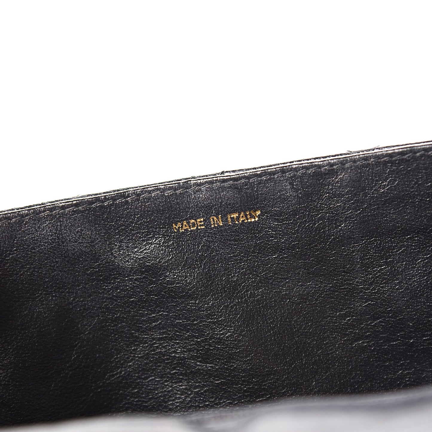 Lizard Quilted Tassel Single Flap Bag Black