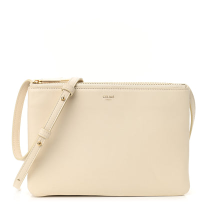 Celine Lambskin Small Trio Crossbody Bag Cream 1 of 11