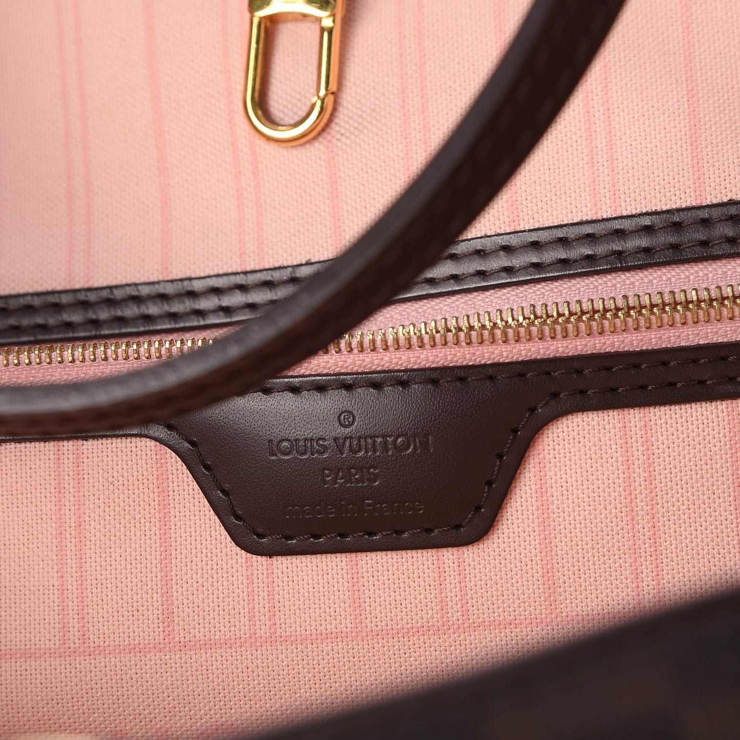 Damier Ebene Neo Neverfull MM Rose Ballerine