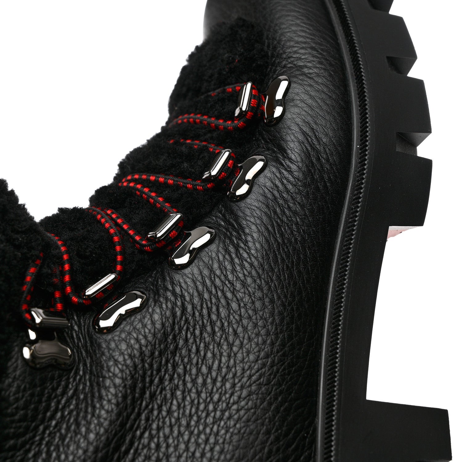 Christian Louboutin Calfskin Shearling Edelvizir 70 Desert Boots 37 Black 8 of 8
