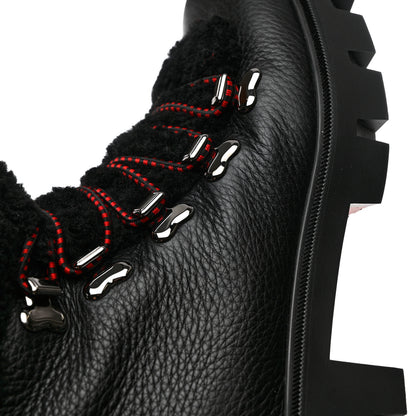 Christian Louboutin Calfskin Shearling Edelvizir 70 Desert Boots 37 Black 8 of 8